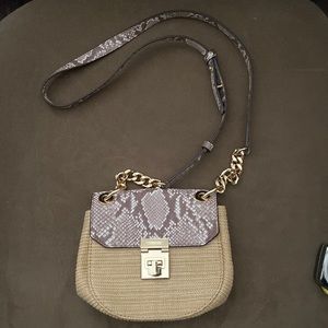 Michael Kors Gold White and Tan bag